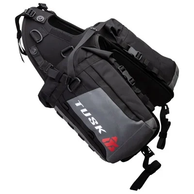 Tusk Excursion Rackless Luggage System Base Standard Heat Shield Black/Grey For KAWASAKI KLR650 Adventure 2022-2023