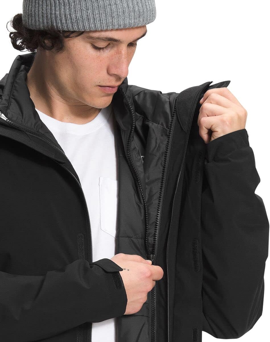 THE NORTH FACE Men's Carto Triclimate Waterproof Jacket, TNF Black, Medium