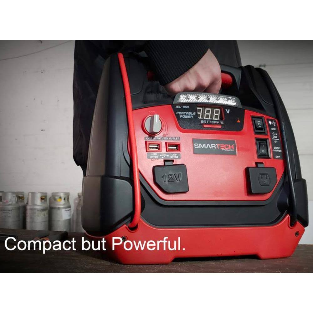 Smartech JSL-950 Power Station with Jump Starter and Air Compressor