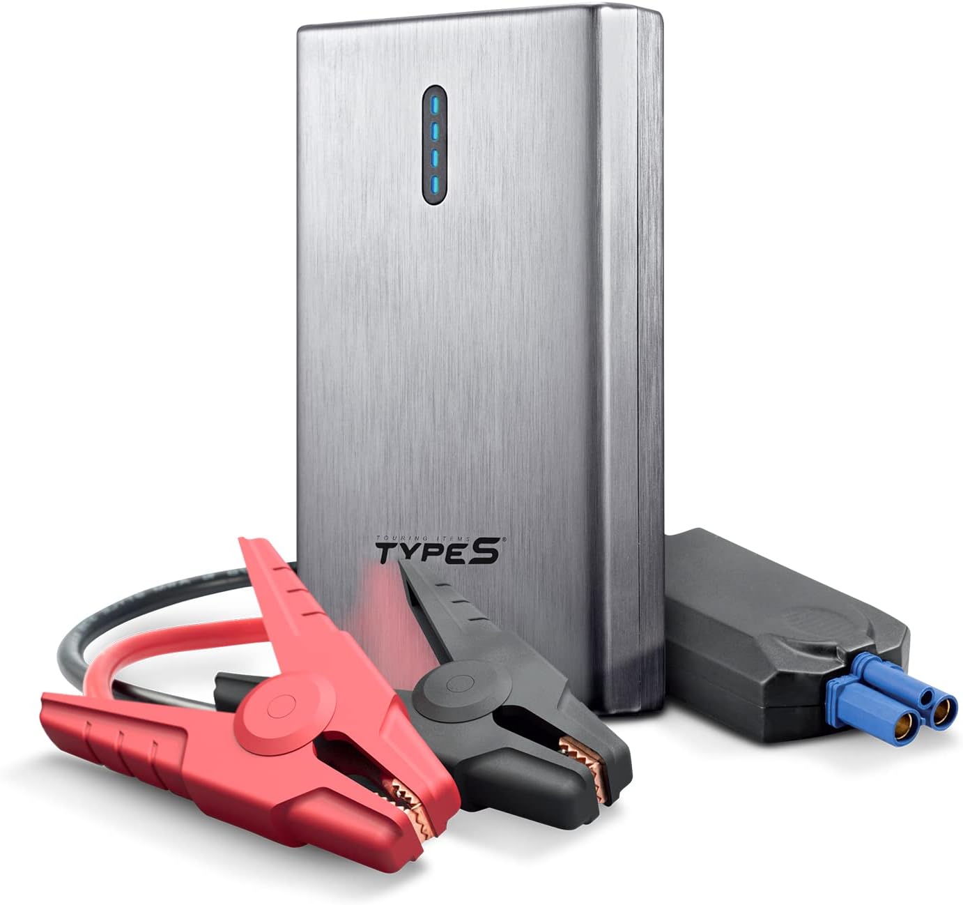 TYPE S 8000mAh Car Jump Start and Portable Power Bank - Titanium Pack of 2