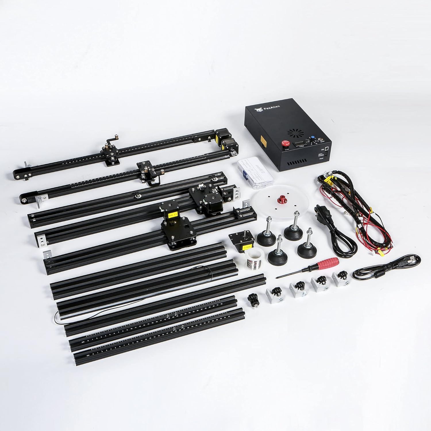 HW40 CNC Hot Wire Foam Cutter, Thermocut Foam Cutting Machine for Foam Board, EVA, EPP, EPE Heating Wire Electric Cutting Tool with Temperature Control and Voltage Digital Display (400x400mm)