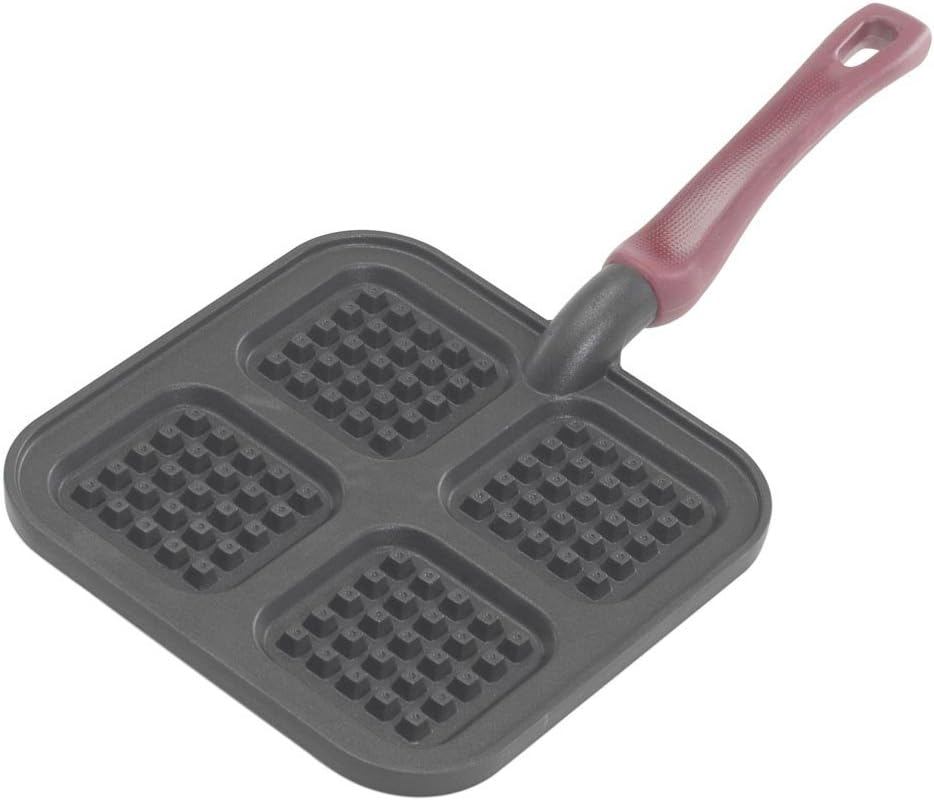 NordicWare 15040 Cast Aluminum Stovetop Belgium Waffle Iron