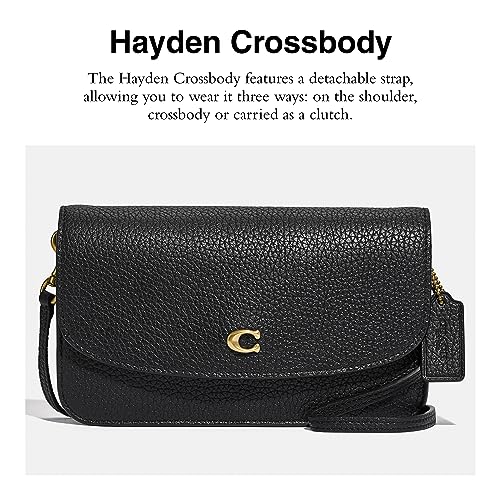 Coach Womens Polished Pebble Leather Hayden Crossbody