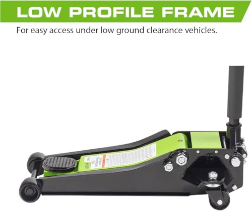 ARCAN Tools 3-Ton Quick Rise Aluminum Floor Jack with Dual Pump Pistons & Reinforced Lifting Arm (A20018_A20019)