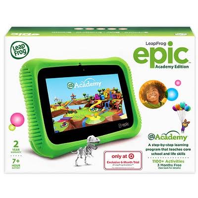 LeapFrog Epic Academy Edition Learning Tablet - 16 GB - Green - 7x22