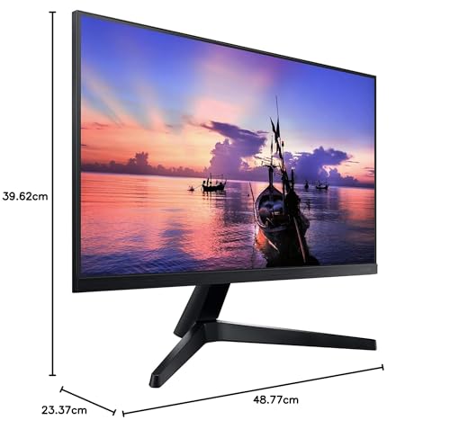 SAMSUNG 22" T350 Series FHD 1080p Computer Monitor, 75Hz, IPS Panel, HDMI, VGA (D-Sub), 3-Sided Border-Less, FreeSync, LF22T350FHNXZA