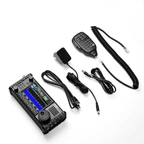 Xiegu X6100 HF Radio Transceiver, 10W Full Mode SDR Radio Supports BT with 4" LCD Screen