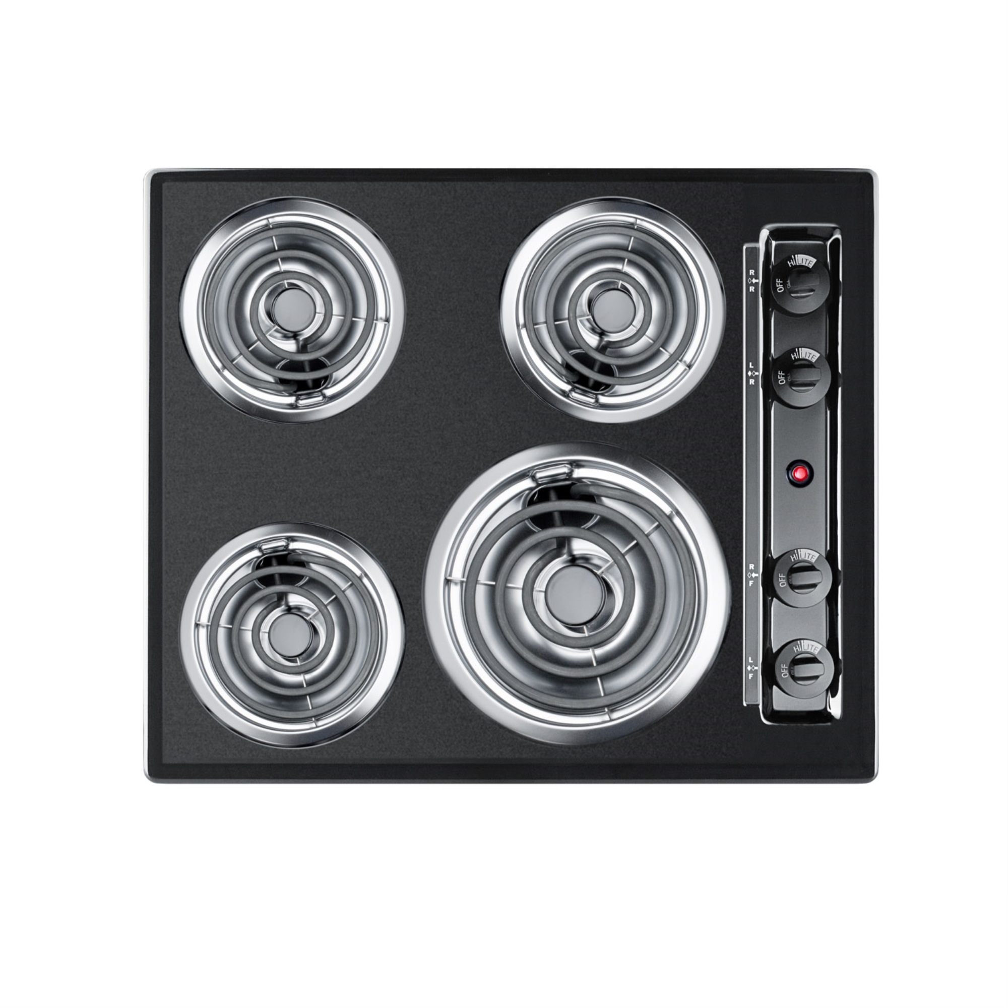 24" Wide 4-Burner Coil Cooktop