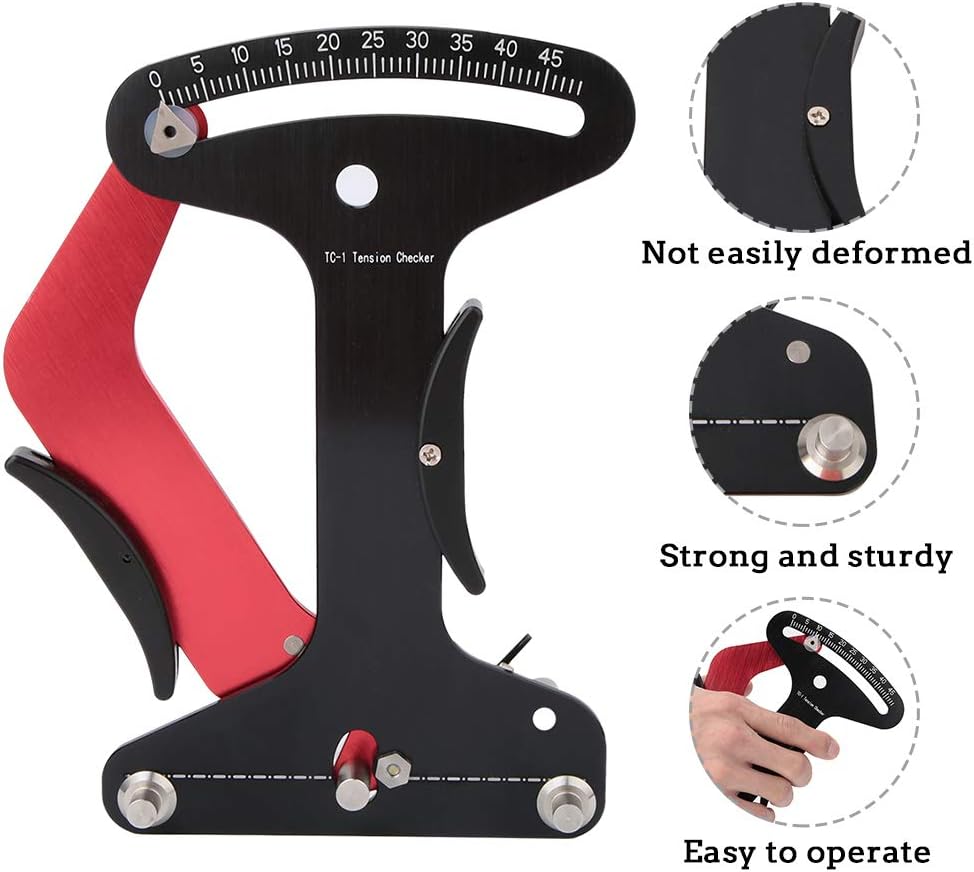 Bicycle Spoke Tension Meter Tool, Aluminum Alloy Bicycle Wheel Tool Wire Tension Adjustment Tool Bike Accessory