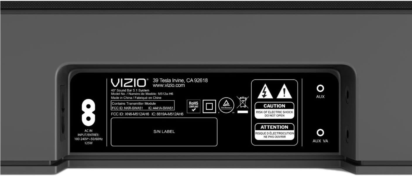 VIZIO M-Series 5.1.2 Home Theater 40" Soundbar Dolby Atmos and DTS:X (Renewed)
