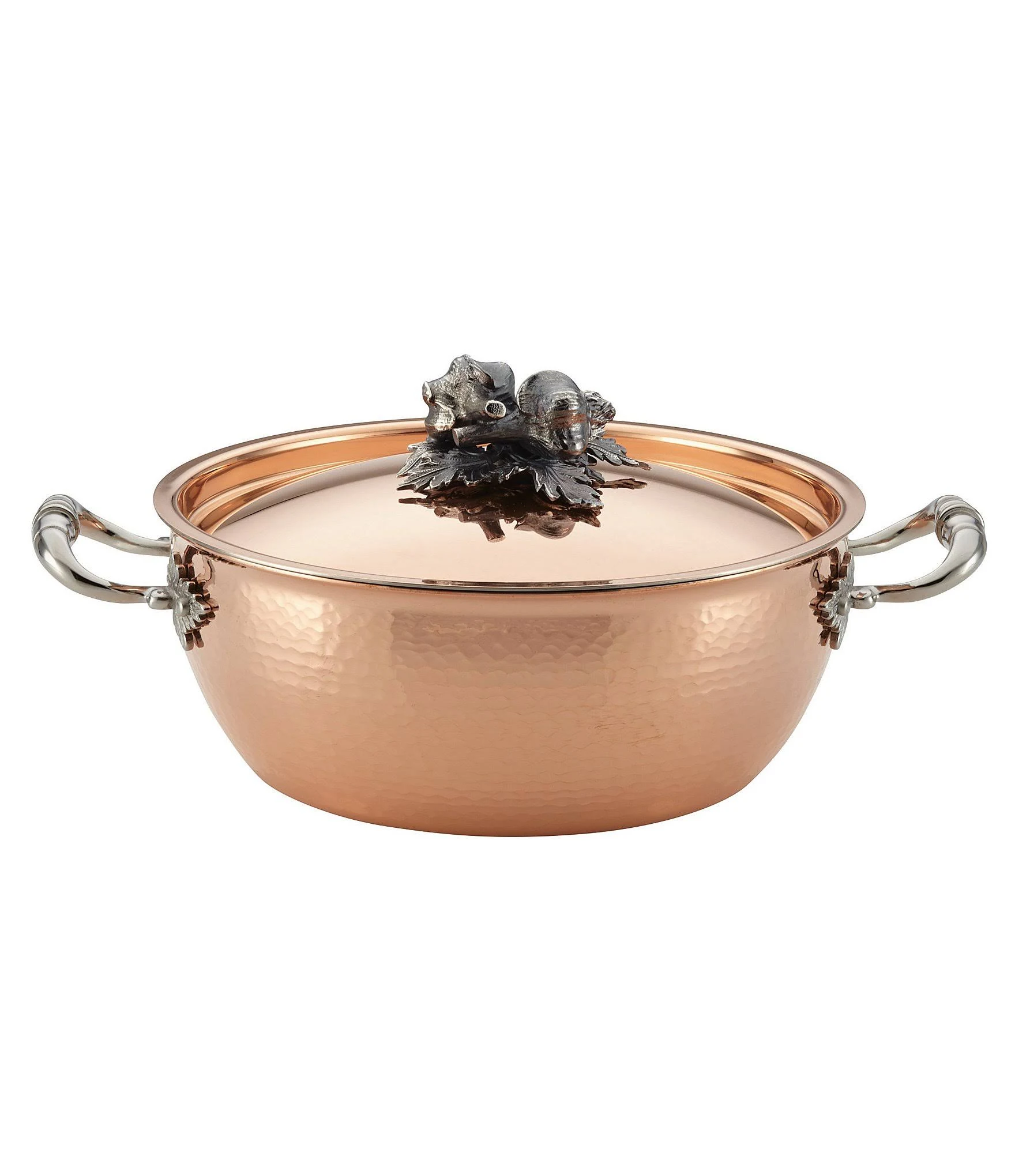 Ruffoni Opus Cupra 4.25 Qt. Copper Covered Round Casserole