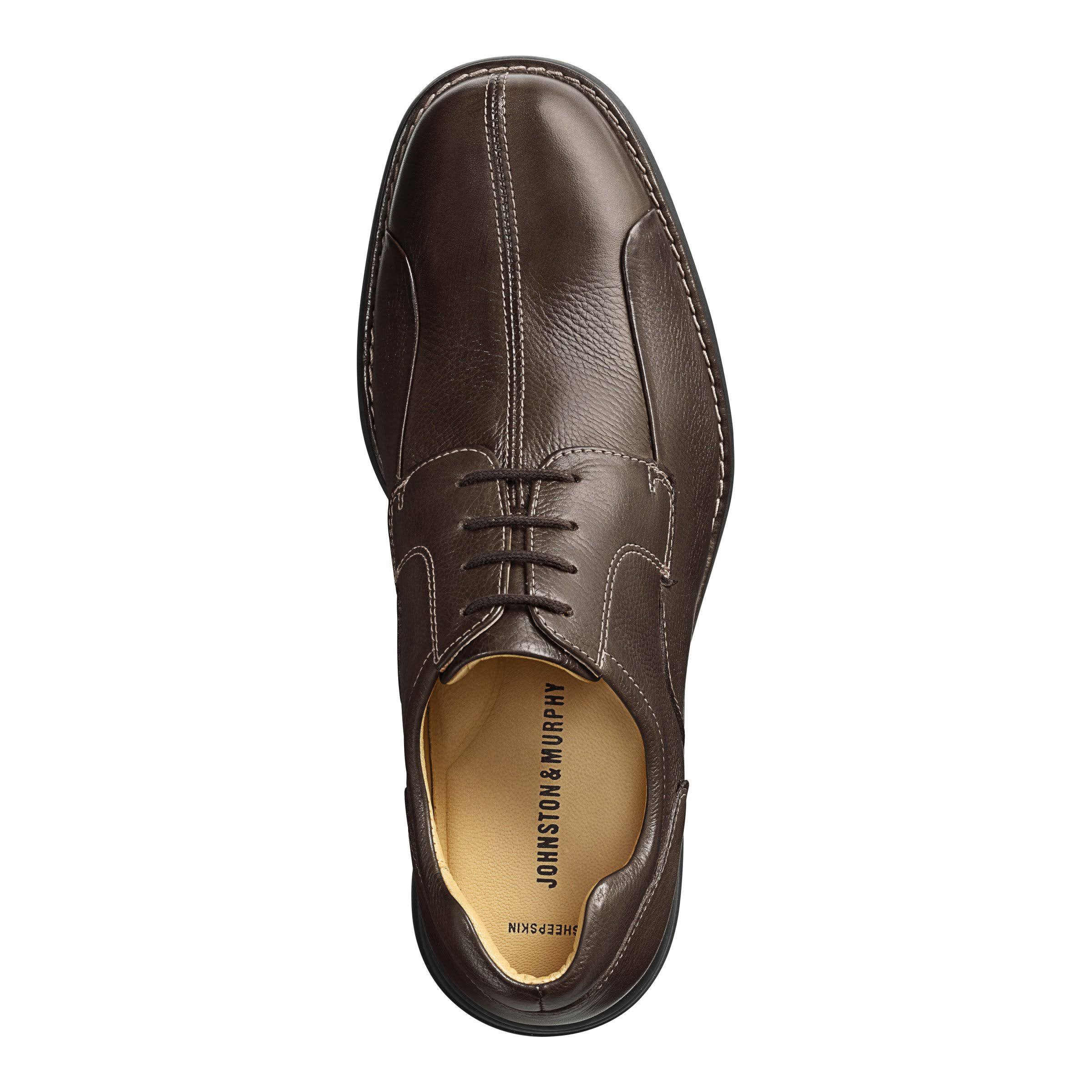 Johnston u0026 Murphy Men&s Shuler Bicycle - Dark Brown Tumbled Calf