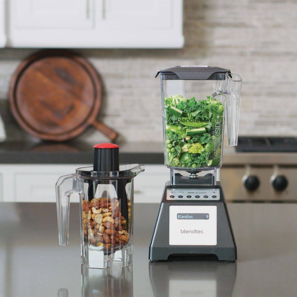 Blendtec Total Classic Original Blender 10 Speed, WildSide+ Jar u0026 Twister Black