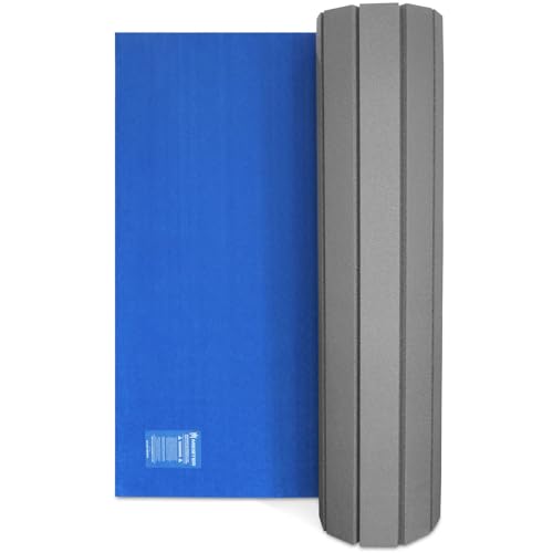 Meister FlexFloor Gymnastics & Cheer Mat - Roll-Up Carpet Training Floor for Home & Gym