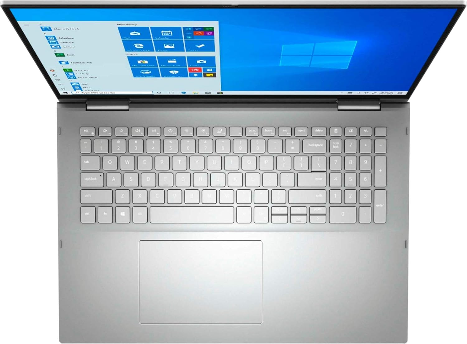 Dell Newest Inspiron 7000 2-in-1 Convertible Laptop, 17" QHD+ 2K Touch Display, Intel Core i7-1165G7, 64 GB RAM, 2TB PCIe SSD, Intel Iris Xe, Webcam, Backlit KB, FP Reader, Windows 10, Silver