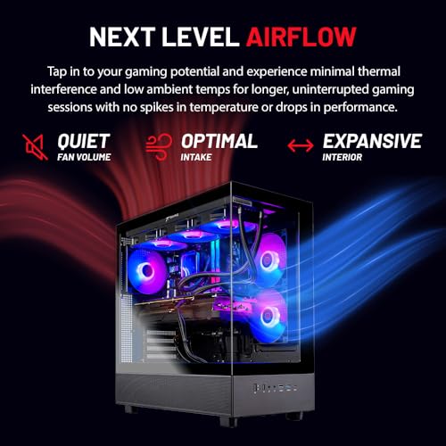 Skytech Gaming Azure 3 Desktop PC, Ryzen 7 9700X 3.8 GHz (5.5GHz), NVIDIA RTX 5060, 1TB NVMe SSD, 32GB DDR5 RAM 6000 RGB, 850W Gold ATX 3 PSU, 360mm ARGB AIO, Wi-Fi, Win 11