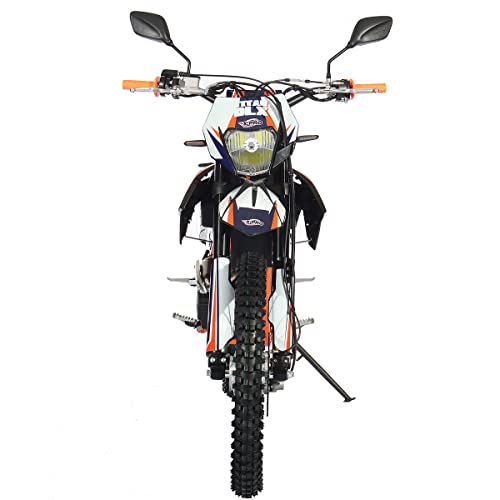 X-PRO Titan 250 DLX 250cc Dirt Bike with 5-Speed Manual Transmission, 21"/18" Wheels | All Lights, Electric/Kick Start, Zongshen Brand Engine