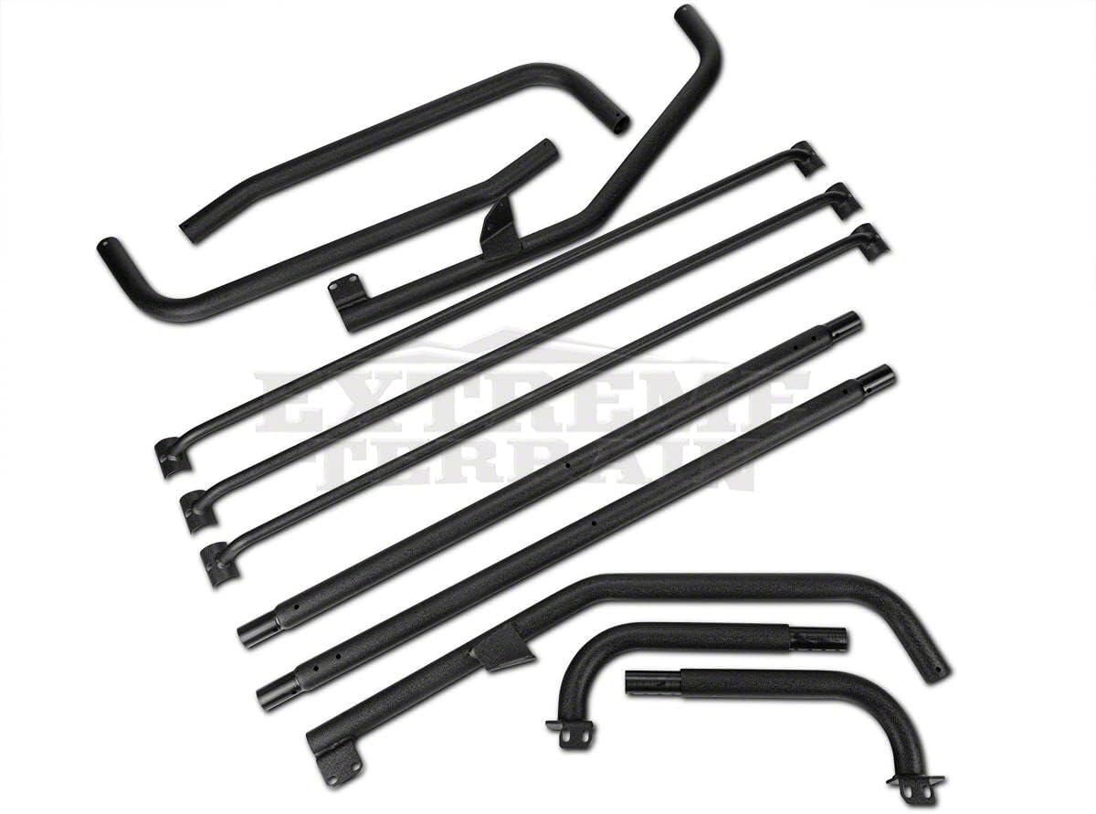Barricade Roof Rack; Textured Black Compatible with 87-95 Jeep Wrangler YJ