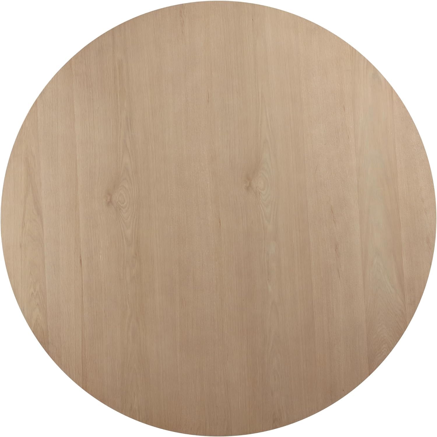 59'' Round Wood Dining Table Farmhouse Wood Table for 4-6, Modern Contemporary Style Wooden Dining Table Kitchen Table Dinner Table for Living Room Apartment Office, Oak