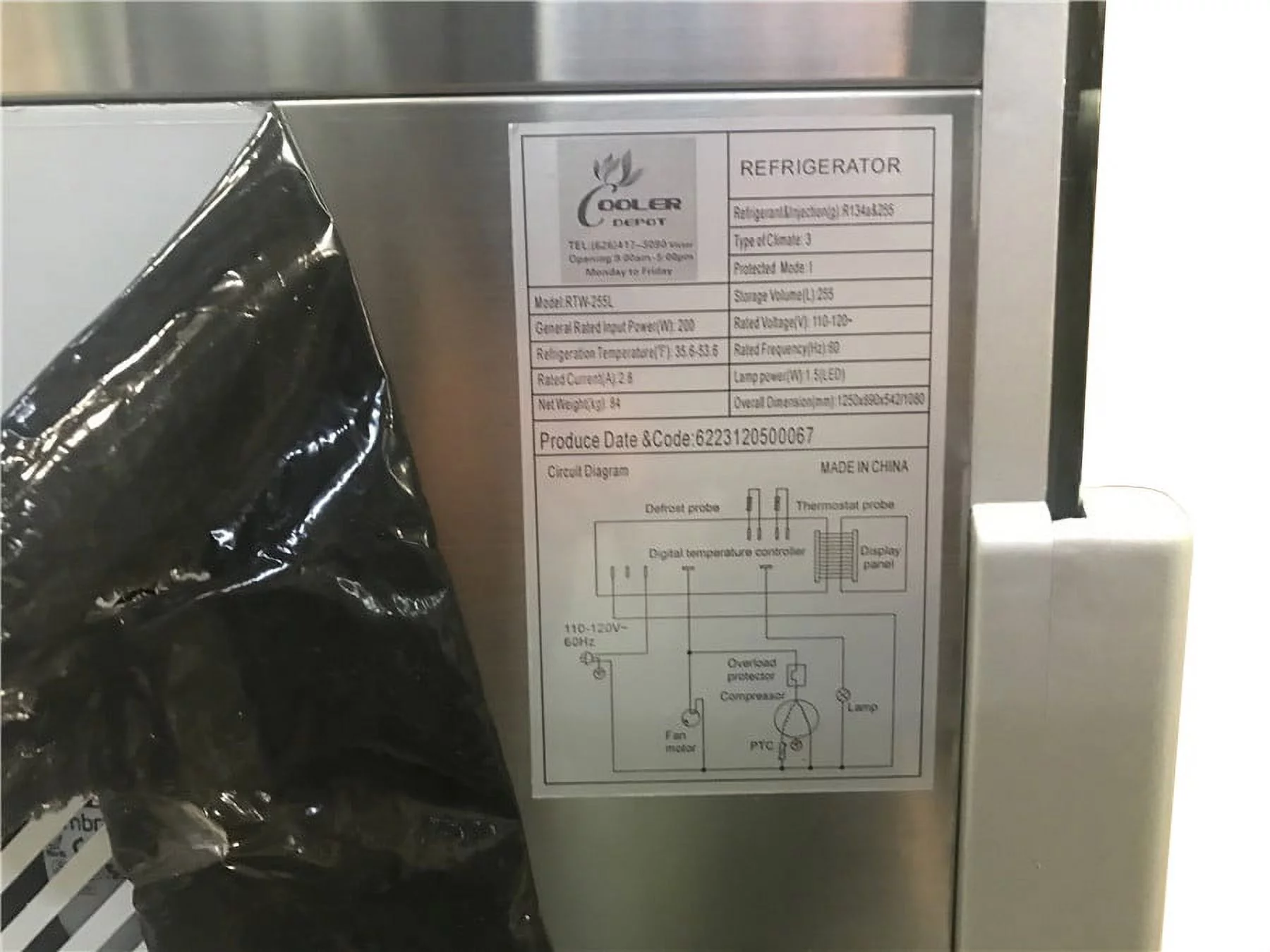 48" Showcase Refrigerator Cooler Bakery Deli Display Fridge on Wheels