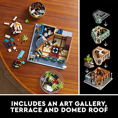 LEGO Icons Boutique Hotel 10297 Modular Building Display Model Kit for Adults to Build, Set with 5 Detailed Rooms Including Guest Rooms and Gallery