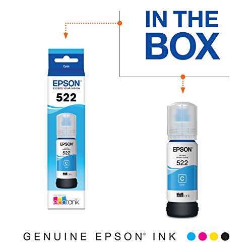 Epson EcoTank ET-2400 Wireless Color All-in-One Cartridge-Free Supertank Printer with Scan and Copy – Easy, Everyday Home Printing, Black