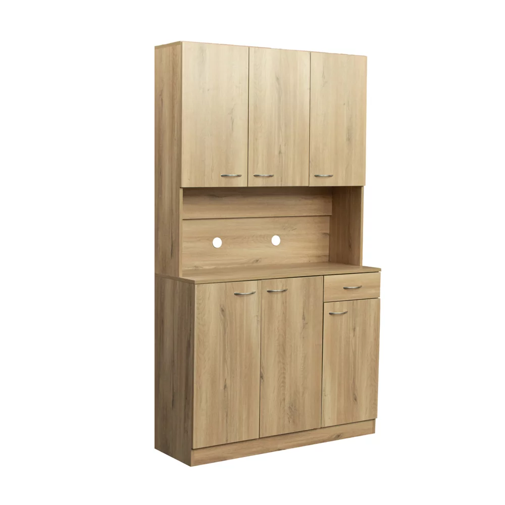 Kitchen Pantry Storage Cabinet, 71'' Freestanding Cabinet with Buffet Cupboard and Microwave Stand, Modern Hutch Cabinet for Home Kitchen
