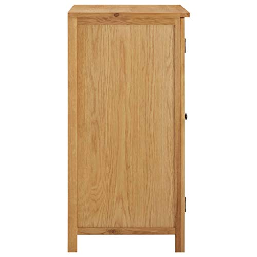 Wardrobe 29.9"x20.5"x41.3" Solid Oak Wood,Rustic Oak Wardrobe with Hanging Rail and Drawers for Bedroom Storage Armoires & Wardrobes, Bedroom Cabinets & Storage