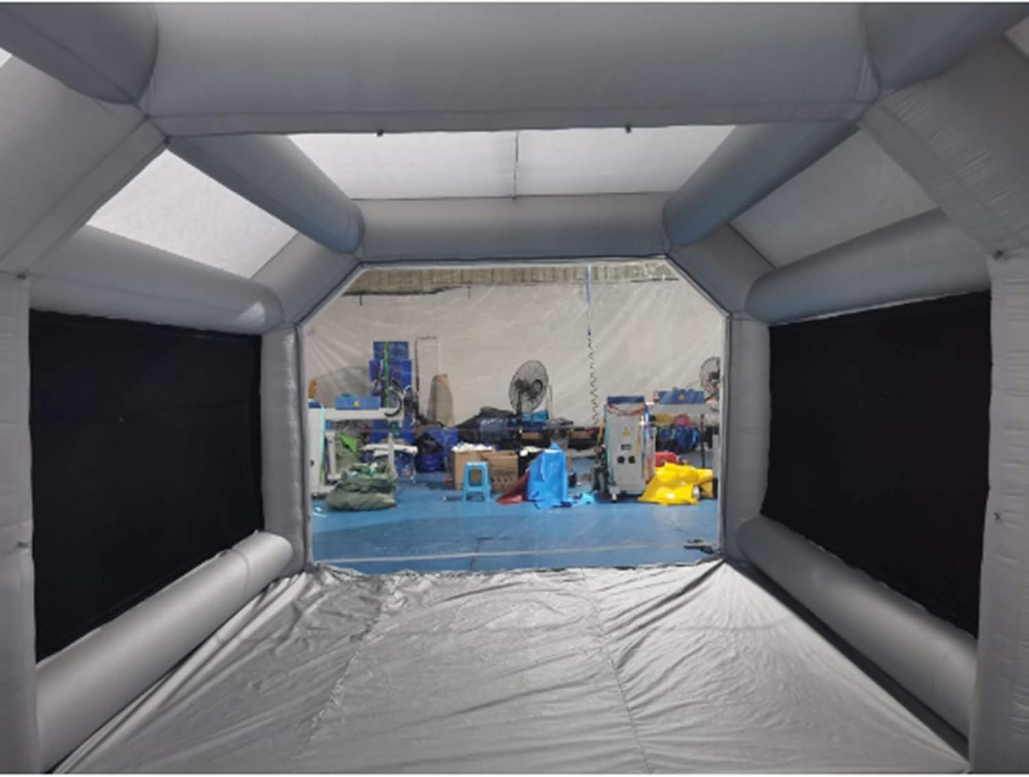 Portable Inflatable Paint Booth, 26x13x10Ft Inflatable Spray Booth, Car Paint Tent w/Two Air Filter System, Upgraded Blow Up Spray Booth Tent, Auto Paint Workstation, Car Parking Garage
