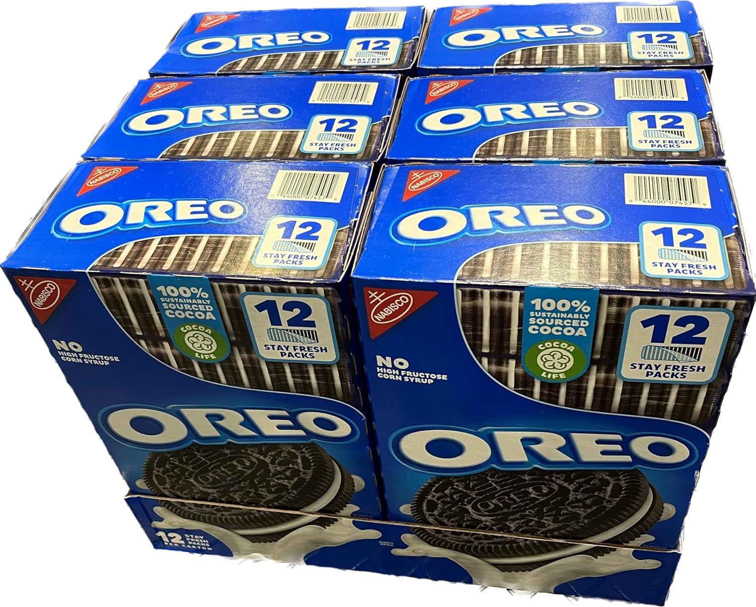 Oreo Original Chocolate Sandwich Cookies, 6 Pack of 3.92 Lbs (Total 936 Cookies)