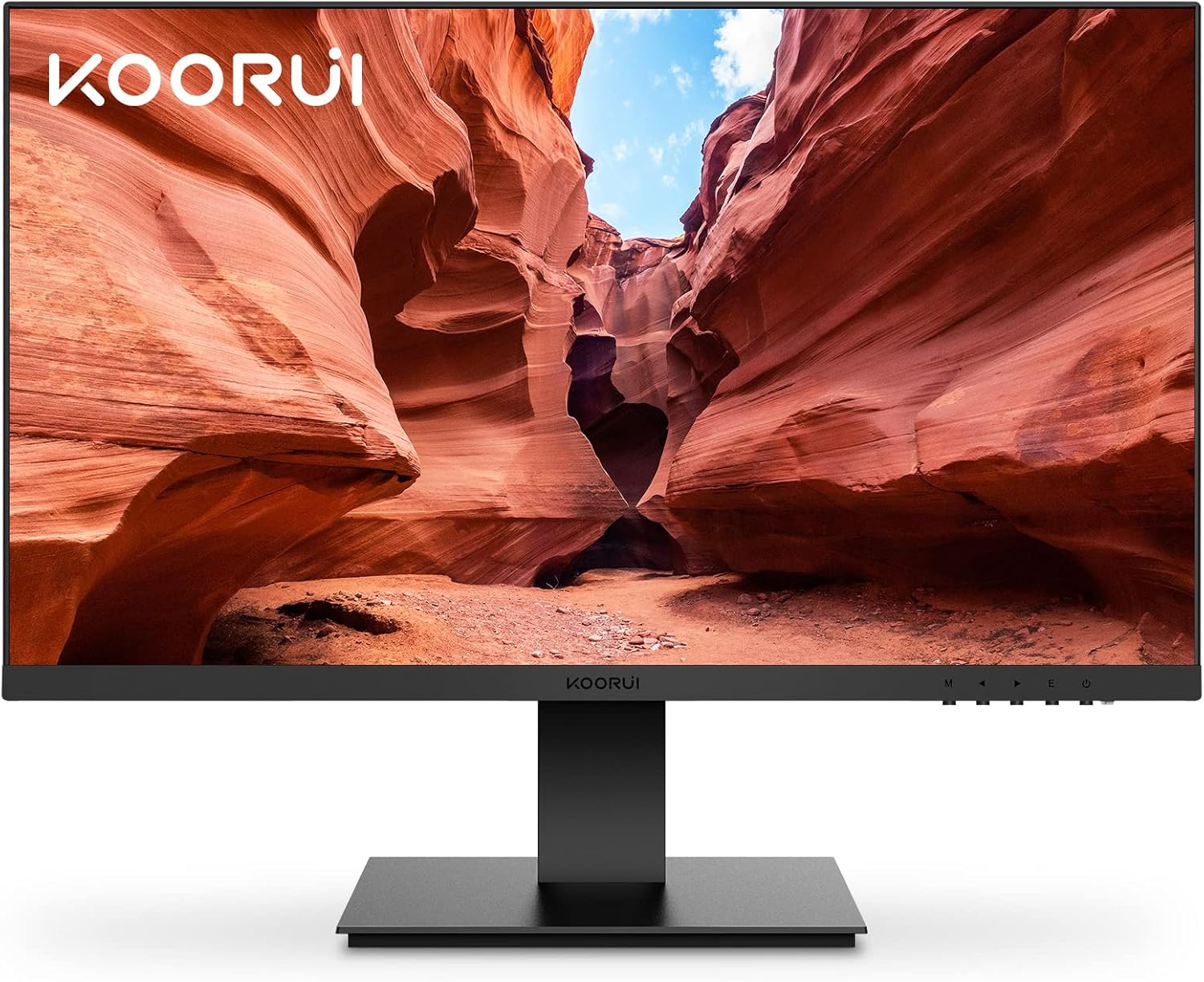acer Nitro 5 AN515-58-525P Gaming Laptop |Core i5-12500H | NVIDIA GeForce RTX 3050 & KOORUI 24 Inch Computer Monitor Full HD 1920 x 1080p VA Display 75Hz 3000:1 Contrast Ratio with HDMI