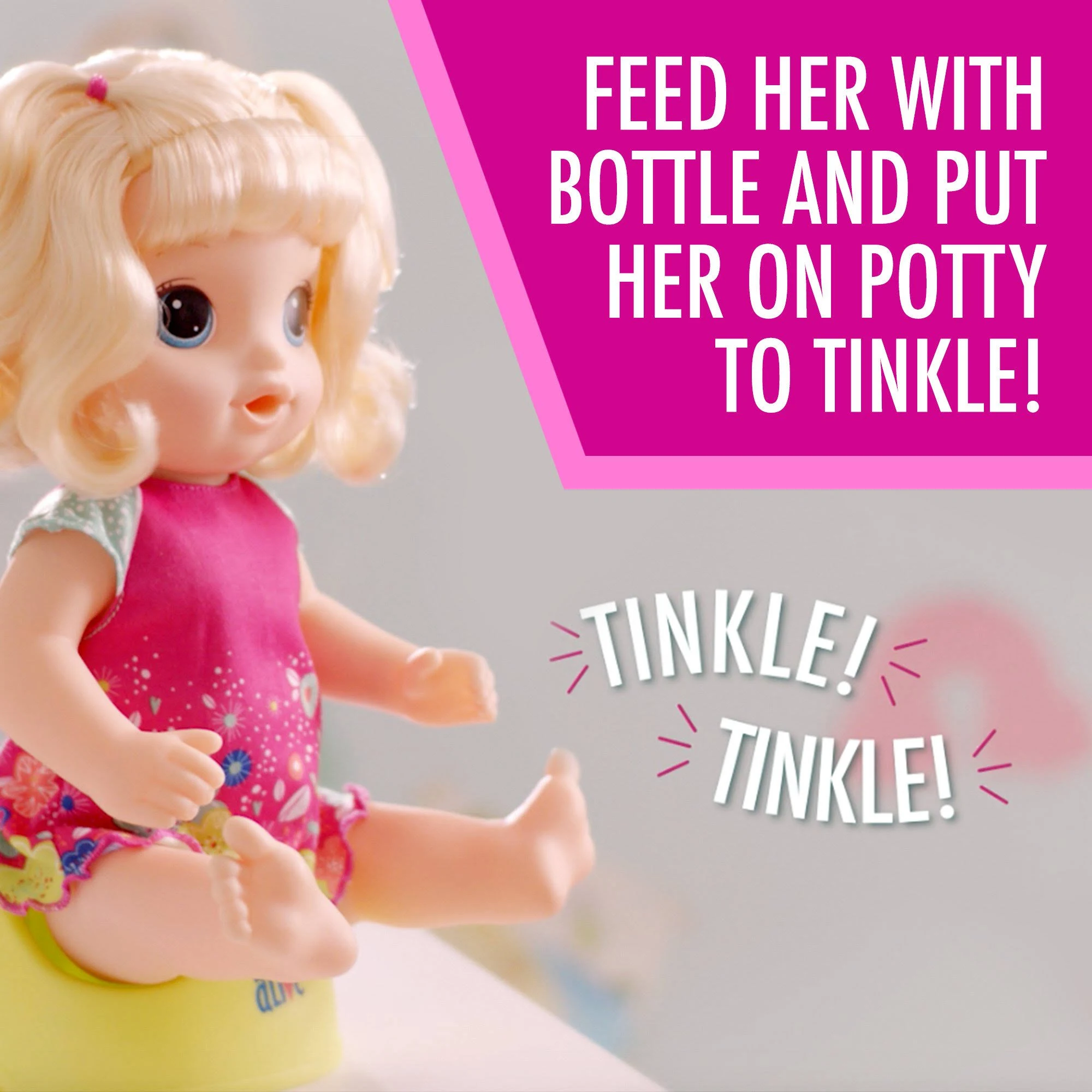 Baby Alive Potty Dance Exclusive Value Pack (Blonde Straight Hair)