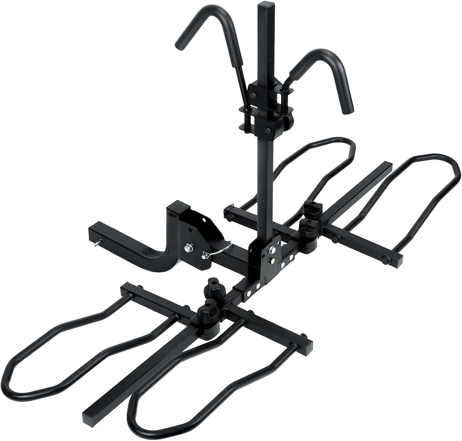 XCAR 2-Bike Hitch Mounted Platform Bicycle Rack Foldable Bike Carriers for Cars Trucks SUVs Minivans with 2" Hitch Receiver