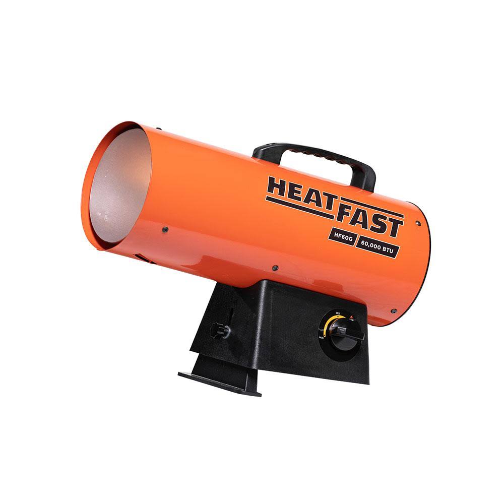 HeatFast HF60G 60,000 BTU LP Forced Air Heater with Variable Heat Control