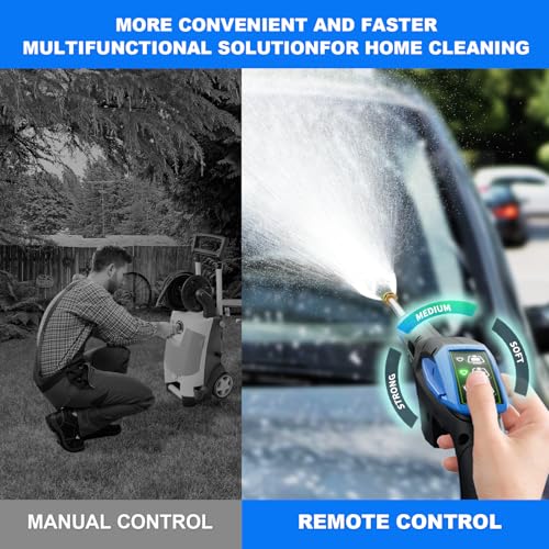 Electric Pressure Washer 4500 PSI Max 3.2 GPM,Power Washer with RC Adjustable Pressure,4 Nozzles and 500ml Foam Cannon,for Cars,Patios and Floor Cleaning