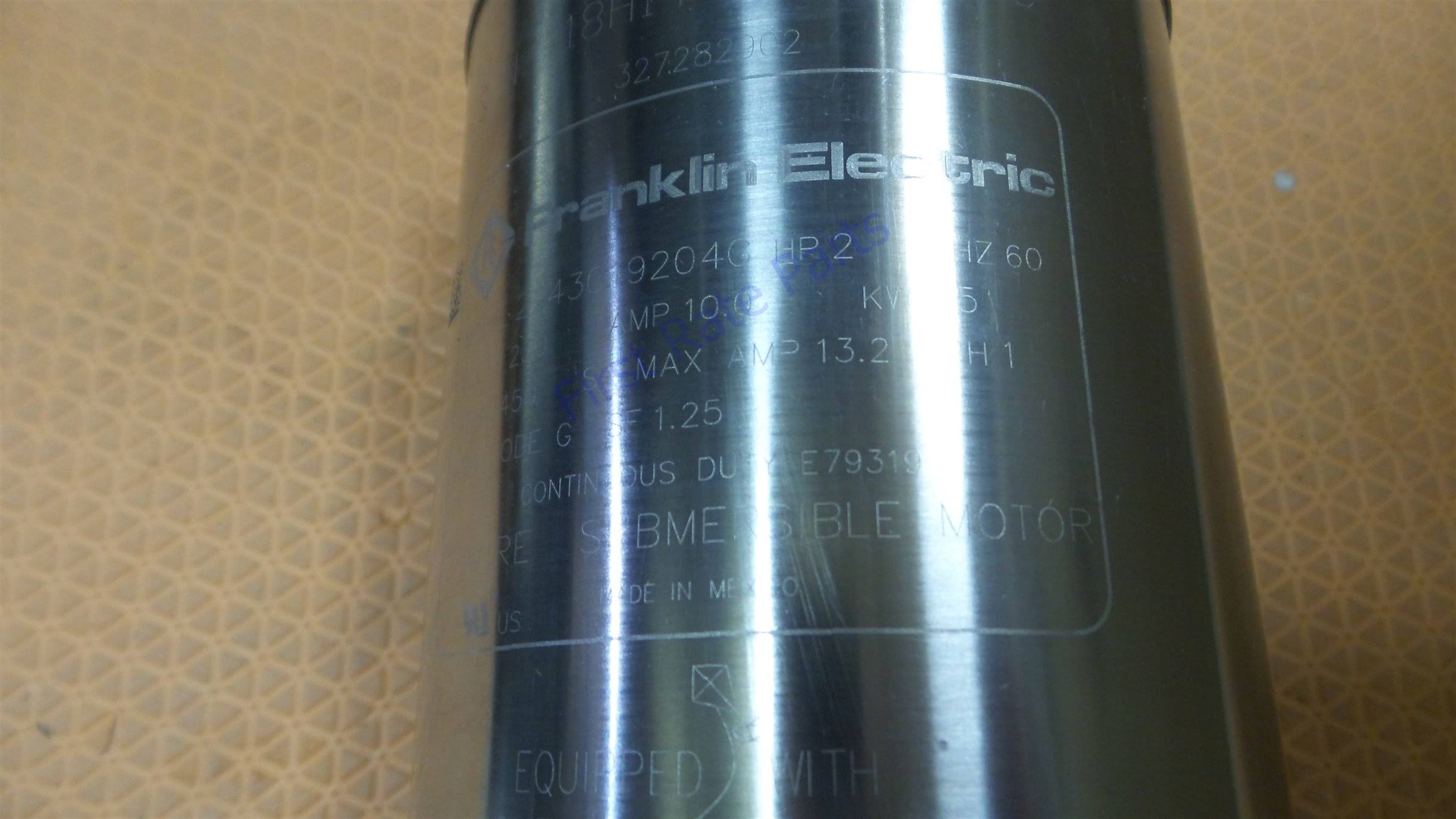 Franklin Electric Deep Well Submersible Pump Motor 2243019204S