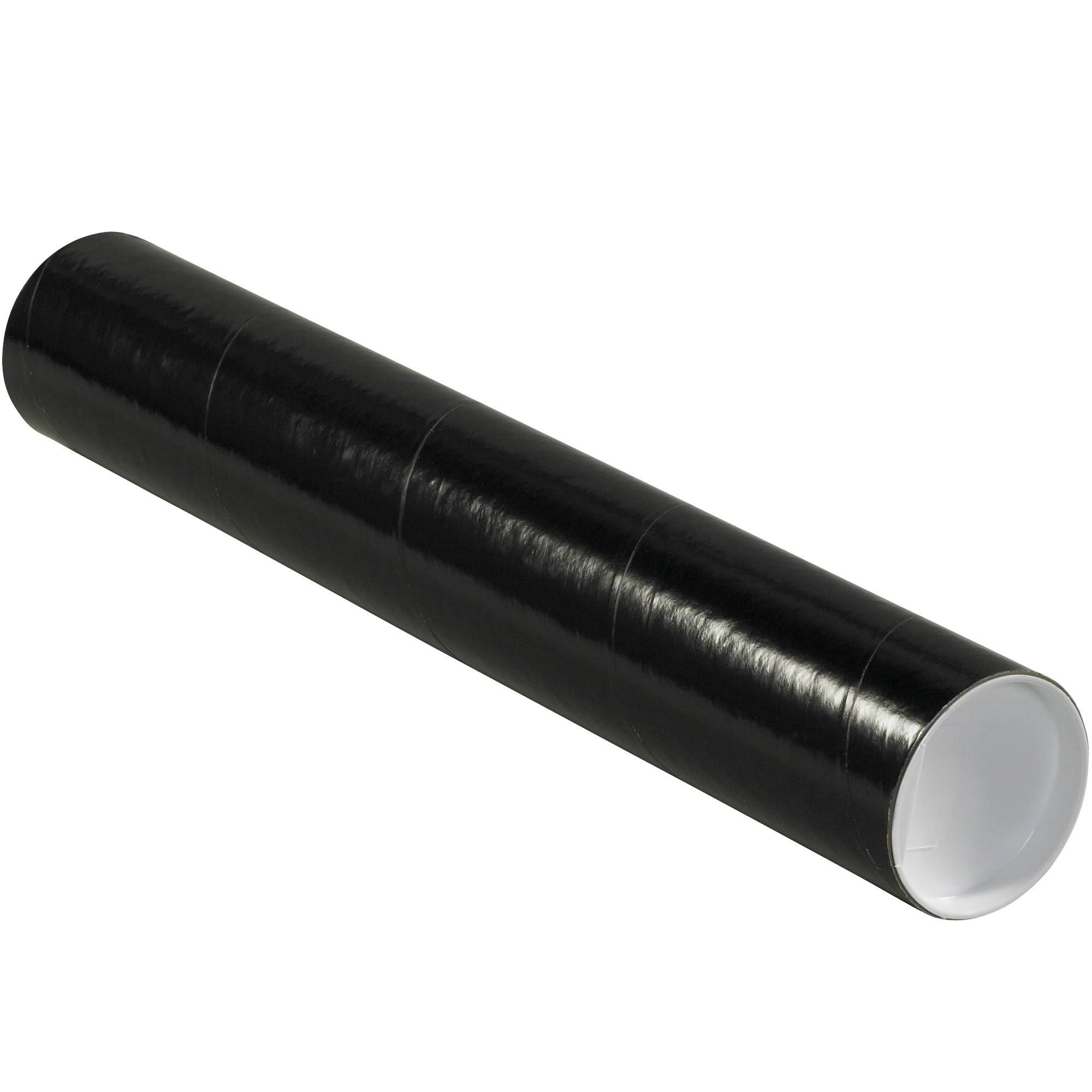 3 x 18 Black Mailing Tubes with Caps