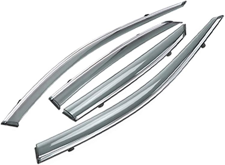 Side Window Deflectors for Audi Q5 2010-2018 4PCS Car Window Visor Sun Rain Smoke Vent Shade Tape-On Outside Visors