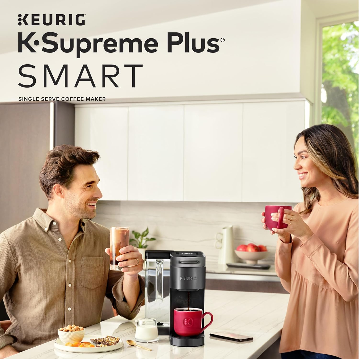 Keurig® K-Supreme Plus SMART Single Serve K-Cup Pod Coffee Maker, Black