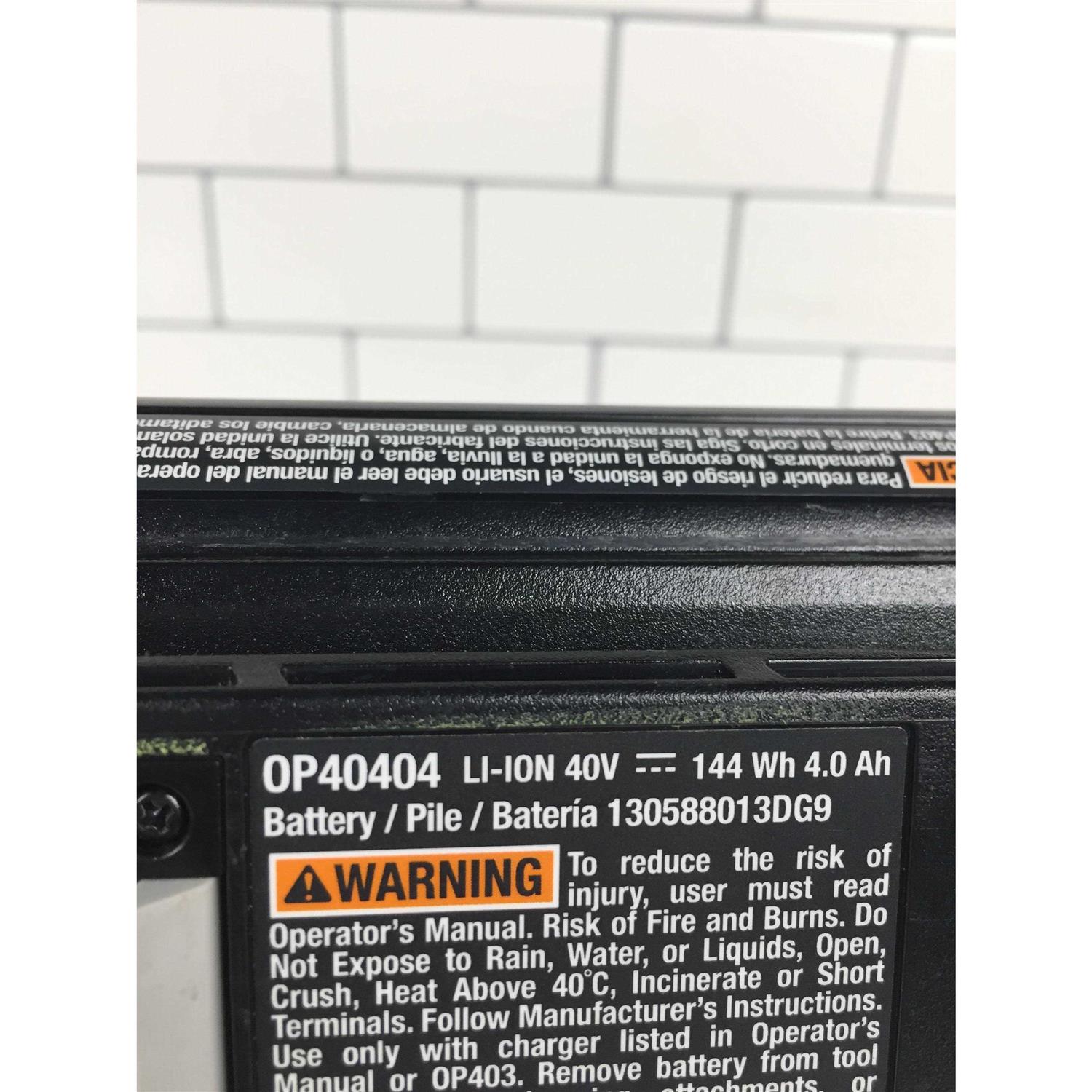 Ryobi OP40404 40V Battery 4.0 Ah Lithium-Ion Battery OEM