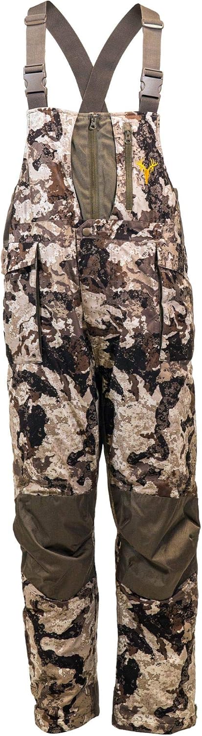 HOT SHOT Men’s Elite Camo Hunting Bib, Waterproof, Insulated, Designed for All Day use