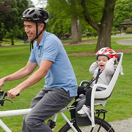 Hamax Caress Rear Child Bike Seat - Frame Mount, Ultra-Shock Absorbing, Adjustable to Fit Kids (Baby Through Toddler) 9 mo - 48.5 lb.