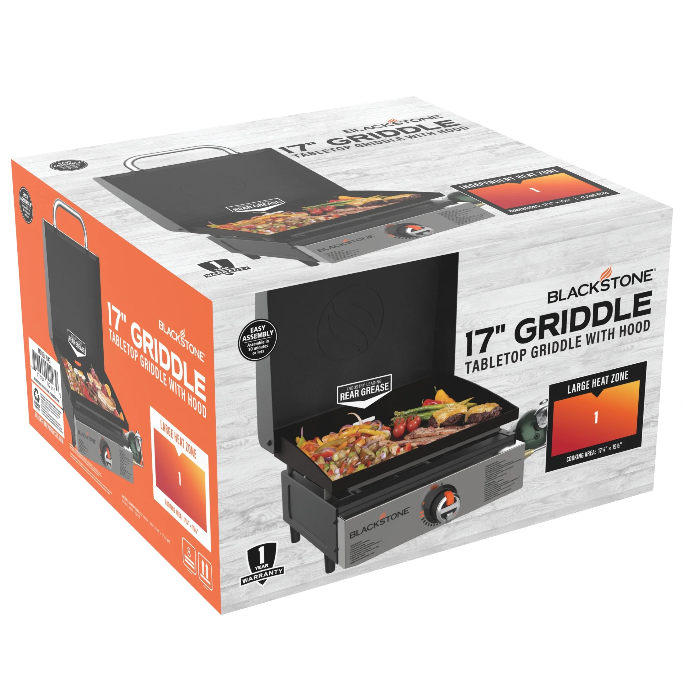 Blackstone 17” Original Tabletop Propane Griddle with Hood