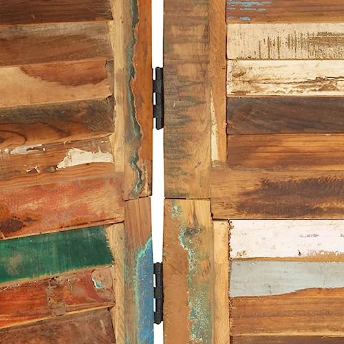 Room Divider 66.1" Solid Wood Reclaimed,Reclaimed Wood Room Divider: Privacy Screen for Bedroom, Living Room, and Office Dividers for Home & Kitchen