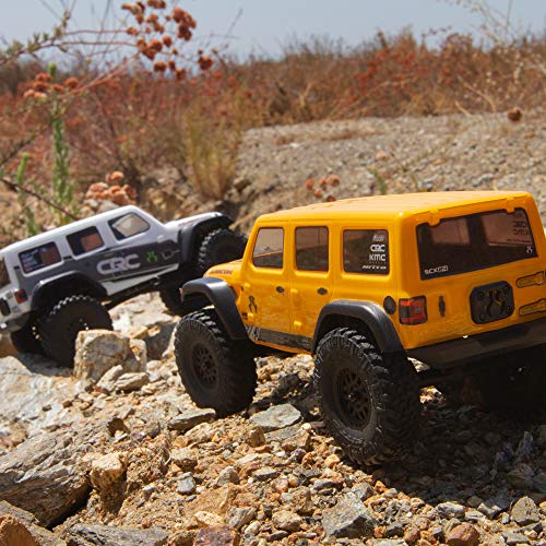 Axial RC Truck 1/24 SCX24 2019 Jeep Wrangler JLU CRC 4WD Rock Crawler Brushed RTR, Yellow, AXI00002V2T2