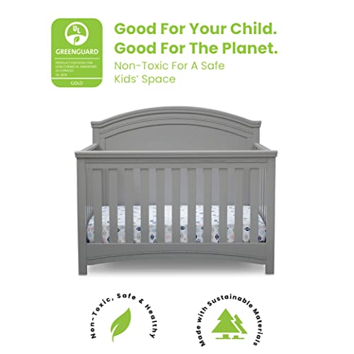 Delta Children Simmons Kids SlumberTime Emma 4-in-1 Convertible Baby Crib N More - Greenguard Gold Certified
