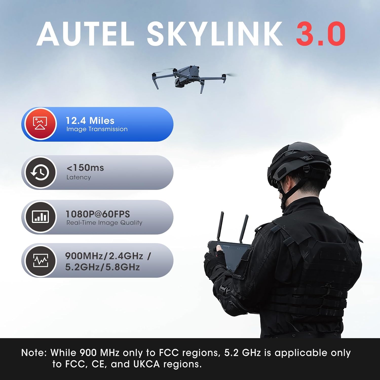 Autel Robotics EVO MAX 4N Drone, Starlight Night-Vision/Wide/Thermal/L~aser 4 Cameras in One UAV, A-Mesh 1.0, 720° Obstacle Avoidance, Triple Anti-Jamming, Hot-Swappable, 42 Mins, IP43, Autel SDK