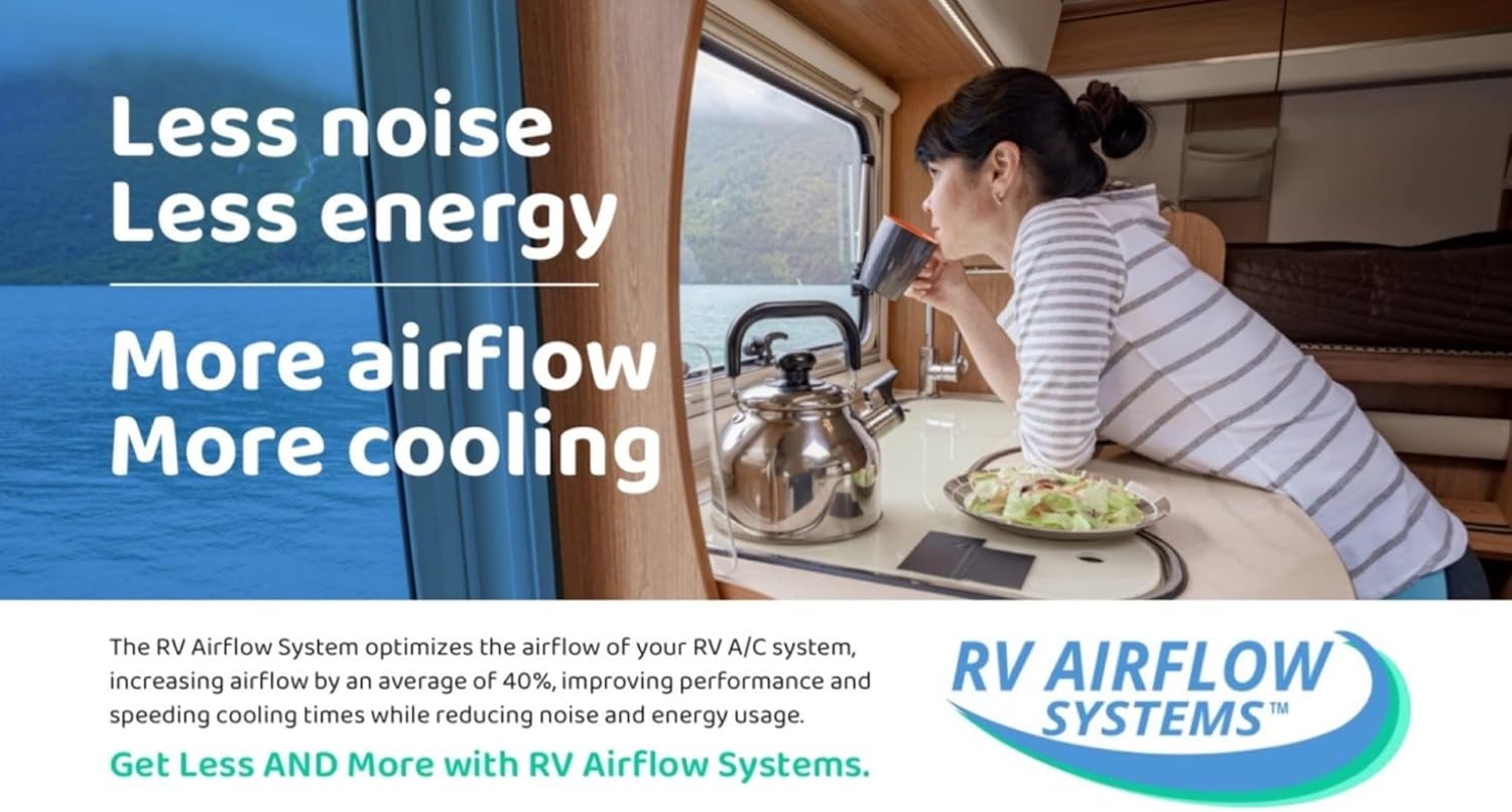 Coleman Mach 3 10 15 Q AC Diverter – Increase the volume of air from your AC into your hot RV, making you colder faster– Vent Filter Accessory Replacement Unit