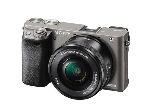 Sony Alpha a6000 Mirrorless Digitial Camera 24.3MP SLR Camera with 3.0-Inch LCD (Black) w/ 16-50mm Power Zoom Lens (Renewed)