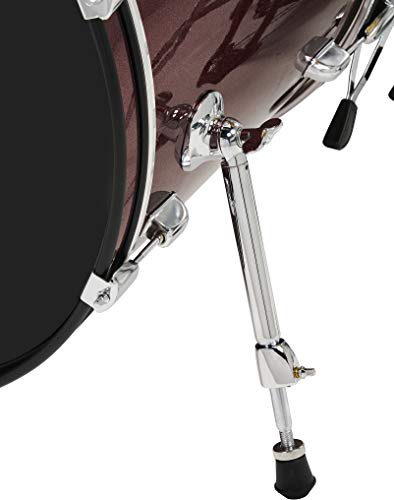Pacific Drums Center Stage Complete Drumkit, 5 Drum Set, Iridescent Black Sparkle, 7x10, 8x12, 14x16 Floor, 16x22 Kick, 5x14 Snare (PDCE2215KTIB)